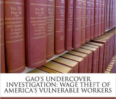 GAO Undercover Investigation of Wage Theft